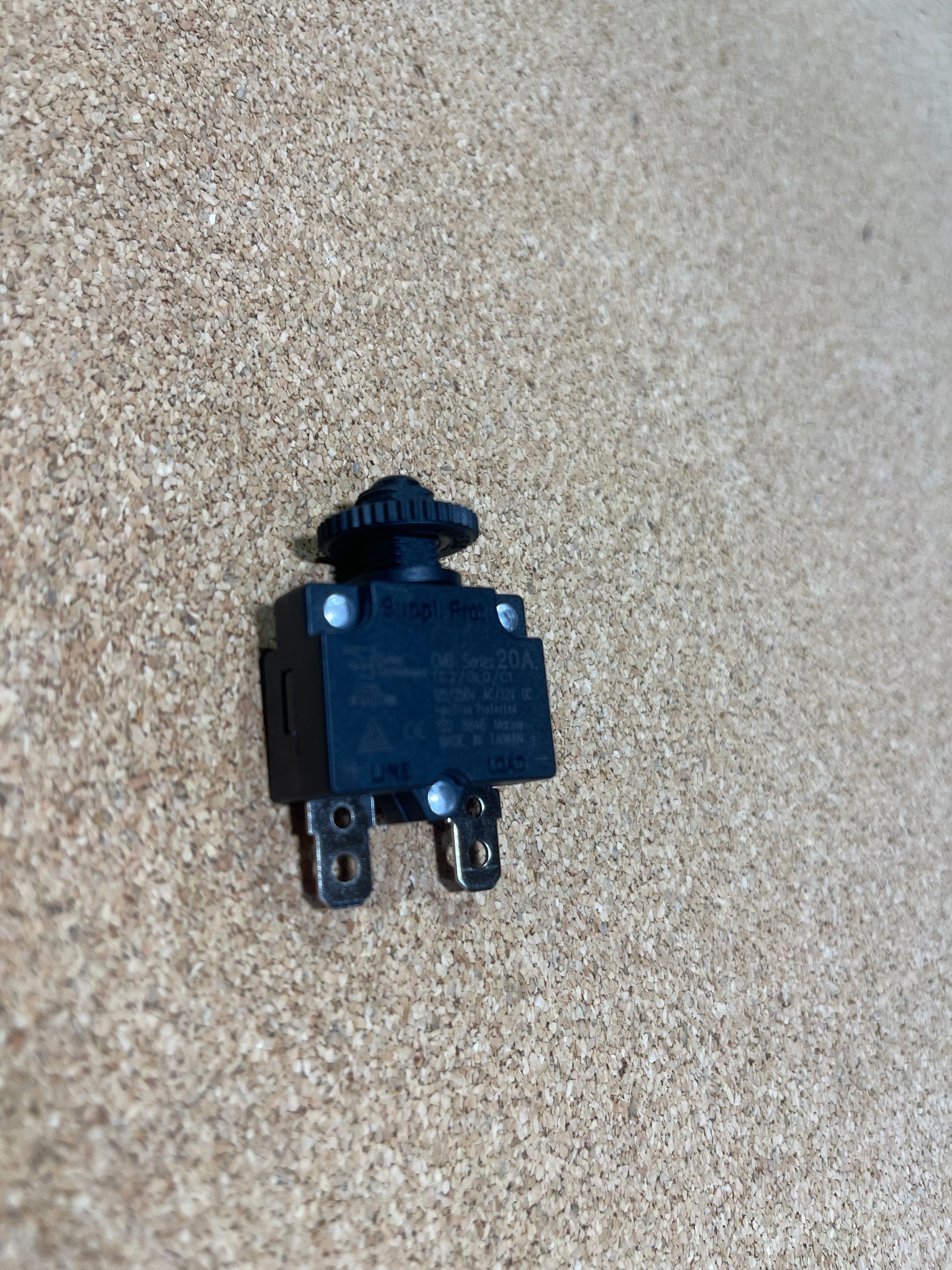 Peacemaker 20A replacement breaker only (view 1) – SkillAbove RV Tech Tools